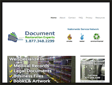 Tablet Screenshot of documentrestorationexperts.com